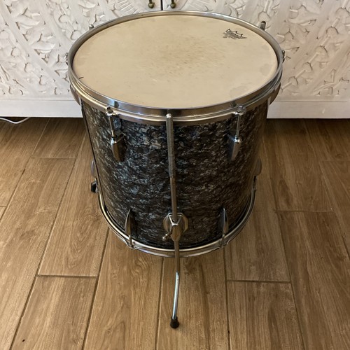Tamburo tom vintage 14x14 - tom, nero